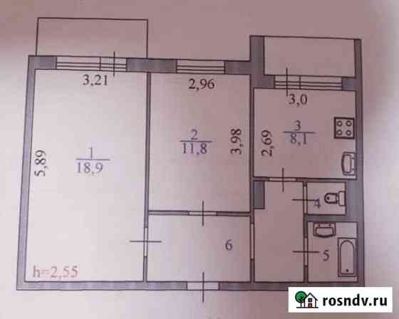 2-комнатная квартира, 51 м², 4/9 эт. на продажу в Сургуте Ханты-Мансийского АО Сургут