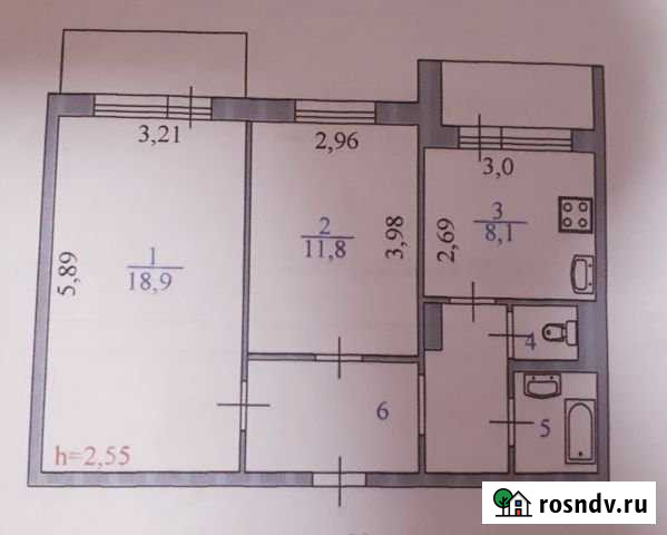 2-комнатная квартира, 51 м², 4/9 эт. на продажу в Сургуте Ханты-Мансийского АО Сургут - изображение 1
