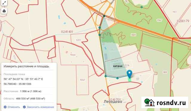 Участок промназначения 100 сот. на продажу в Твери Тверь - изображение 1