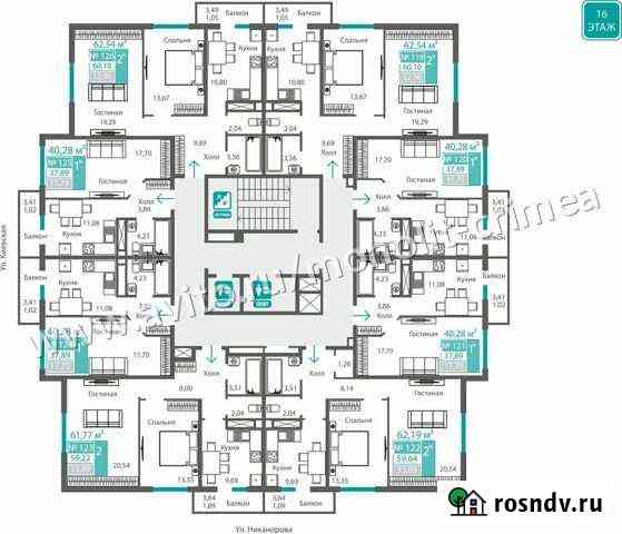 1-комнатная квартира, 37.9 м², 16/16 эт. на продажу в Симферополе Симферополь