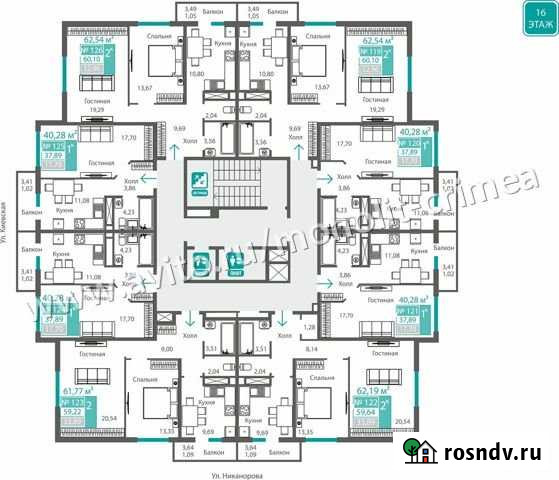1-комнатная квартира, 37.9 м², 16/16 эт. на продажу в Симферополе Симферополь - изображение 1