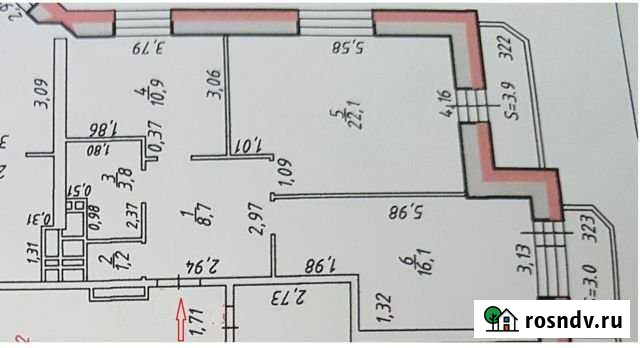 2-комнатная квартира, 65 м², 2/24 эт. на продажу в Хабаровске Хабаровск - изображение 1