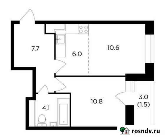 2-комнатная квартира, 40.7 м², 12/16 эт. на продажу в Пушкино Пушкино