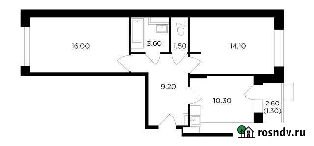 2-комнатная квартира, 56 м², 7/18 эт. на продажу в Мытищах Мытищи - изображение 1