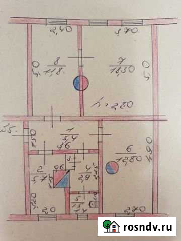 3-комнатная квартира, 59 м², 1/2 эт. на продажу в Окуловке Окуловка - изображение 1