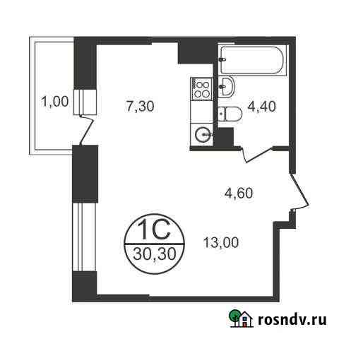1-комнатная квартира, 30.3 м², 14/17 эт. на продажу в Люберцах Люберцы