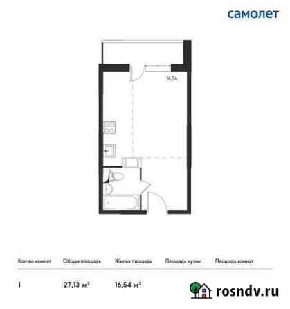 Квартира-студия, 27.1 м², 17/17 эт. на продажу в Томилино Томилино