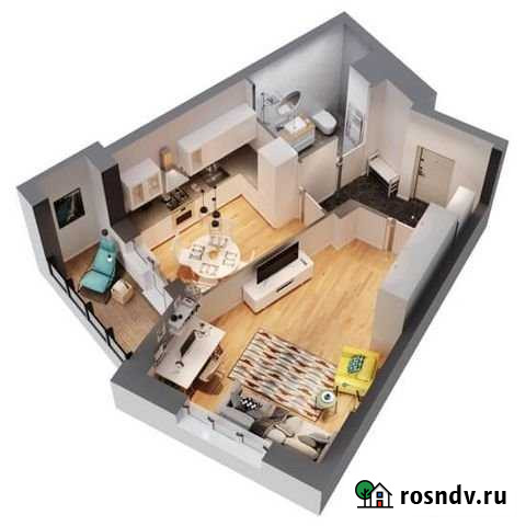 1-комнатная квартира, 41.3 м², 11/17 эт. на продажу в Домодедово Домодедово - изображение 1