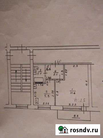 1-комнатная квартира, 22.1 м², 5/5 эт. на продажу в Отрадном Отрадный - изображение 1