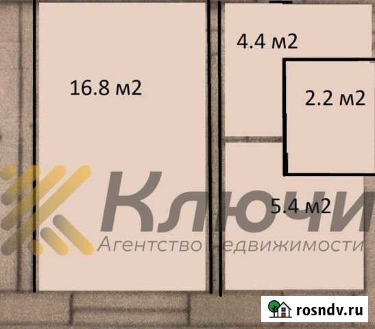 1-комнатная квартира, 29 м², 4/6 эт. на продажу в Новосибирске Новосибирск - изображение 1