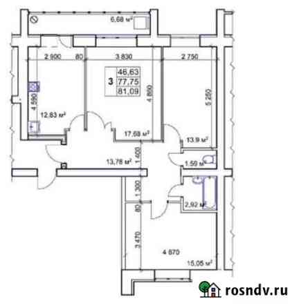 3-комнатная квартира, 81 м², 7/9 эт. на продажу в Нефтекамске Нефтекамск