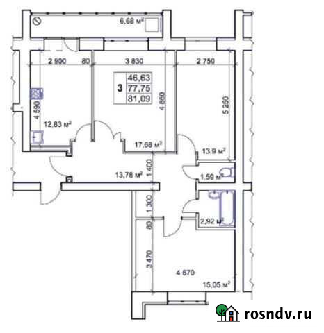 3-комнатная квартира, 81 м², 7/9 эт. на продажу в Нефтекамске Нефтекамск - изображение 1