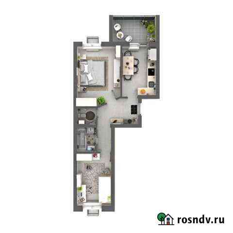 2-комнатная квартира, 53.3 м², 10/10 эт. на продажу в Казани Казань