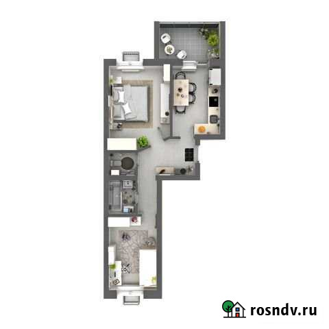 2-комнатная квартира, 53.3 м², 10/10 эт. на продажу в Казани Казань - изображение 1
