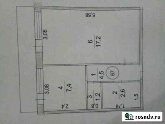 1-комнатная квартира, 39 м², 1/5 эт. на продажу в Алатыре Алатырь