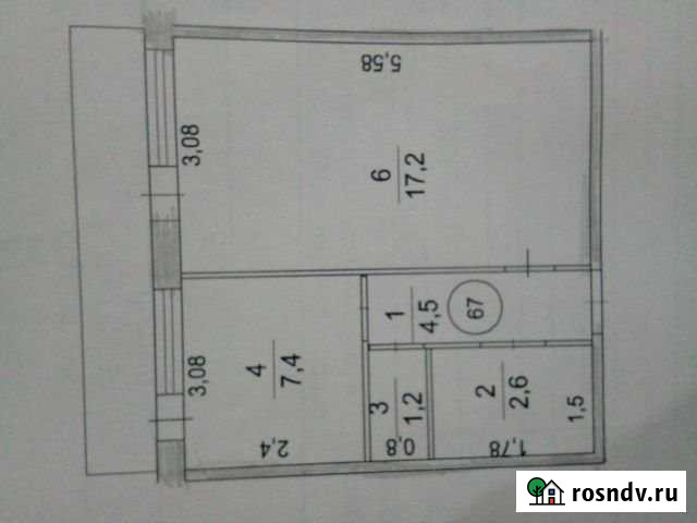1-комнатная квартира, 39 м², 1/5 эт. на продажу в Алатыре Алатырь - изображение 1