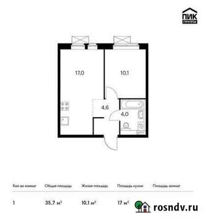 1-комнатная квартира, 35.7 м², 12/25 эт. на продажу в Котельниках Котельники