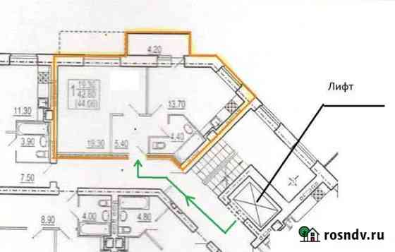 1-комнатная квартира, 44.1 м², 5/10 эт. на продажу в Великом Новгороде Великий Новгород
