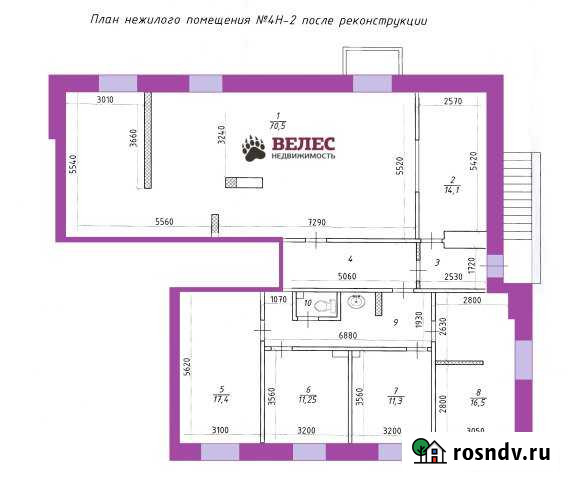 Помещение свободного назначения, 167.2 кв.м. Череповец - изображение 1
