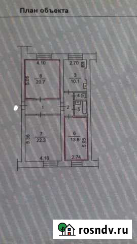3-комнатная квартира, 85.4 м², 1/2 эт. на продажу в Томске Томск - изображение 1