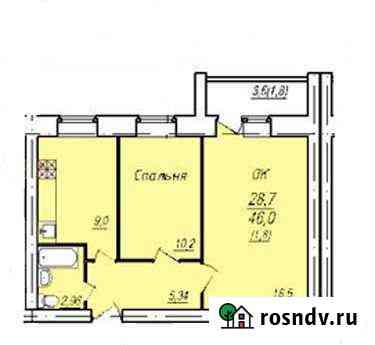 2-комнатная квартира, 47.8 м², 2/10 эт. на продажу в Вологде Вологда