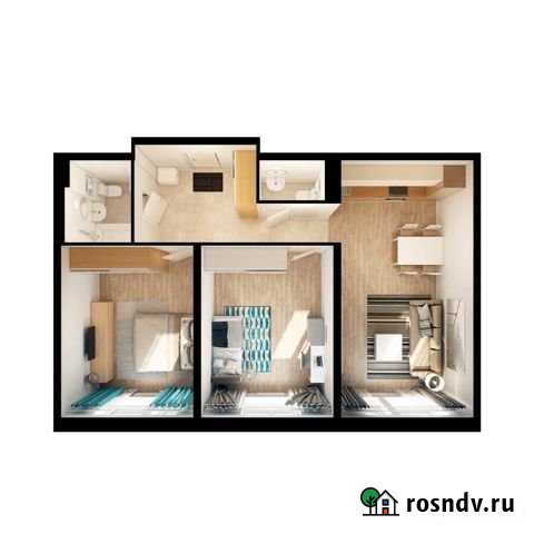 2-комнатная квартира, 67.4 м², 3/25 эт. на продажу в Красногорске Московской области Красногорск - изображение 1