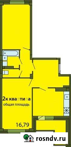 2-комнатная квартира, 61 м², 5/9 эт. на продажу в Пскове Псков - изображение 1