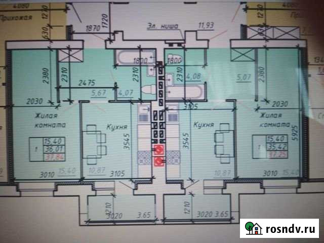 1-комнатная квартира, 37.8 м², 2/4 эт. на продажу в Тамбове Тамбов - изображение 1
