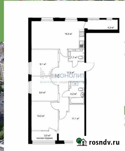 4-комнатная квартира, 80.8 м², 7/18 эт. на продажу в Нижнем Новгороде Нижний Новгород - изображение 1