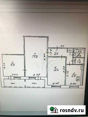 Комната 10 м² в 3-ком. кв., 5/9 эт. в аренду на длительный срок в Уфе Уфа - изображение 1