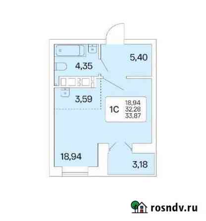 Квартира-студия, 33.9 м², 10/25 эт. на продажу в Новосибирске Новосибирск