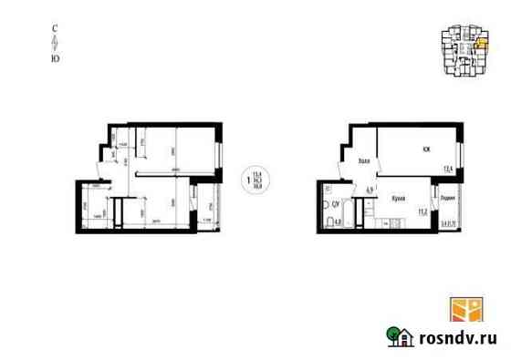 1-комнатная квартира, 38 м², 26/30 эт. на продажу в Екатеринбурге Екатеринбург