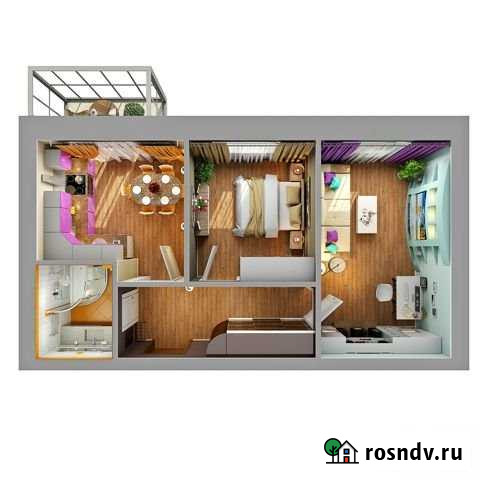 2-комнатная квартира, 44.4 м², 2/3 эт. на продажу в Казани Казань - изображение 1