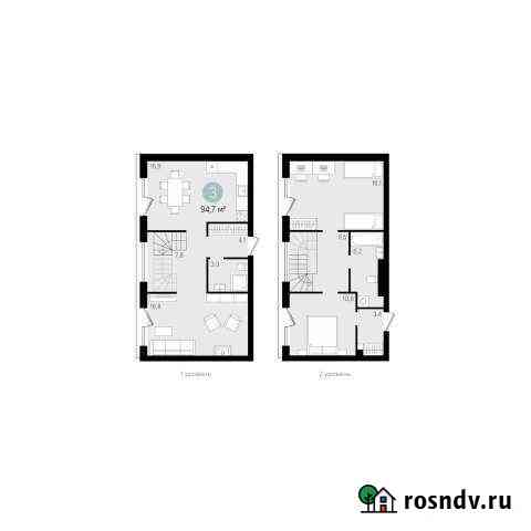 3-комнатная квартира, 94.7 м², 4/5 эт. на продажу в Новосибирске Новосибирск