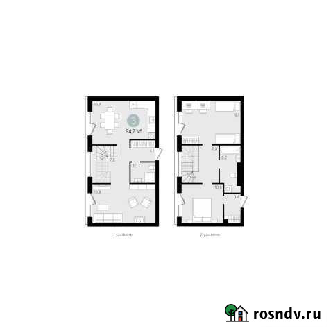 3-комнатная квартира, 94.7 м², 4/5 эт. на продажу в Новосибирске Новосибирск - изображение 1