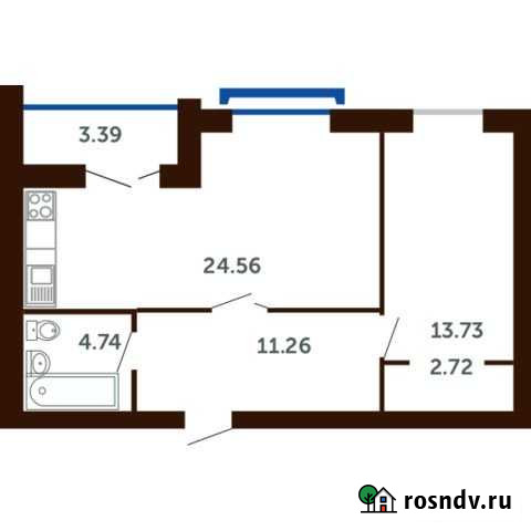 2-комнатная квартира, 58.7 м², 5/9 эт. на продажу в Стерлитамаке Стерлитамак - изображение 1