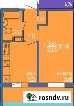 2-комнатная квартира, 35.6 м², 1/10 эт. на продажу в Челябинске Челябинск - изображение 1