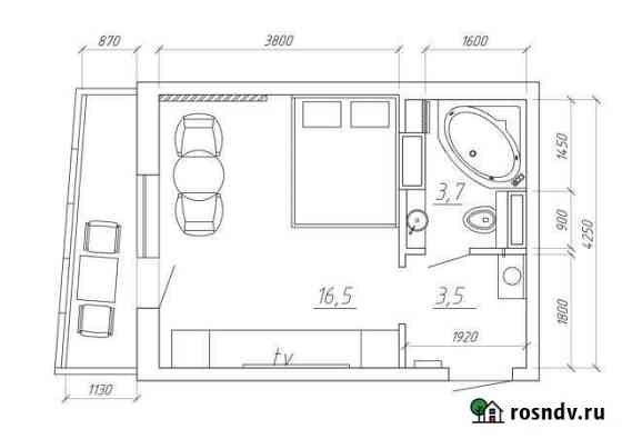 Квартира-студия, 23.7 м², 17/17 эт. на продажу в Челябинске Челябинск