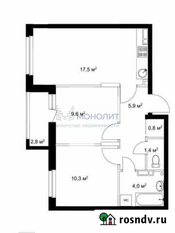 2-комнатная квартира, 50.9 м², 7/18 эт. на продажу в Нижнем Новгороде Нижний Новгород - изображение 1