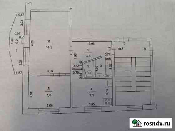 2-комнатная квартира, 36.5 м², 3/5 эт. на продажу в Яхроме Яхрома