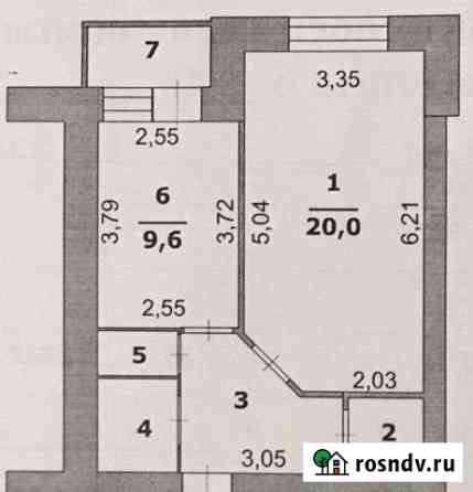 1-комнатная квартира, 42.8 м², 5/5 эт. на продажу в Белгороде Белгород