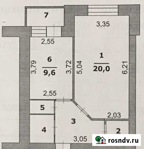1-комнатная квартира, 42.8 м², 5/5 эт. на продажу в Белгороде Белгород - изображение 1