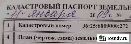 Участок СНТ, ДНП 8 сот. на продажу в Воронеже Воронеж