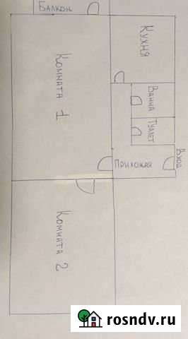 2-комнатная квартира, 42.9 м², 4/5 эт. на продажу в Сарсе Сарс - изображение 1