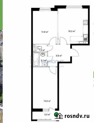 2-комнатная квартира, 56.8 м², 2/18 эт. на продажу в Нижнем Новгороде Нижний Новгород - изображение 1