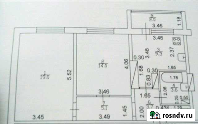 2-комнатная квартира, 58 м², 8/10 эт. на продажу в Осиново Осиново - изображение 1