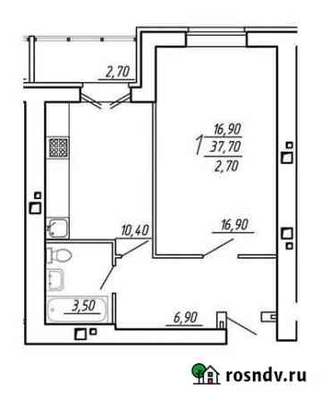 1-комнатная квартира, 40 м², 15/16 эт. на продажу в Засечном Засечное