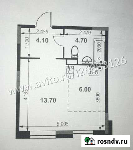 1-комнатная квартира, 28 м², 2/8 эт. на продажу в Казани Казань - изображение 1