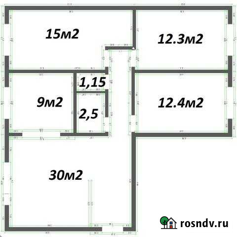 4-комнатная квартира, 80.2 м², 5/5 эт. на продажу в Емельяново Емельяново - изображение 1