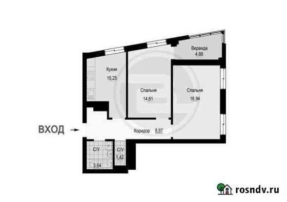 2-комнатная квартира, 60.7 м², 2/21 эт. на продажу в Самаре Самара